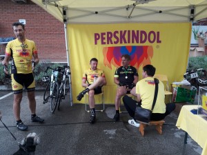 Obvezna masaža pred in po štartu.